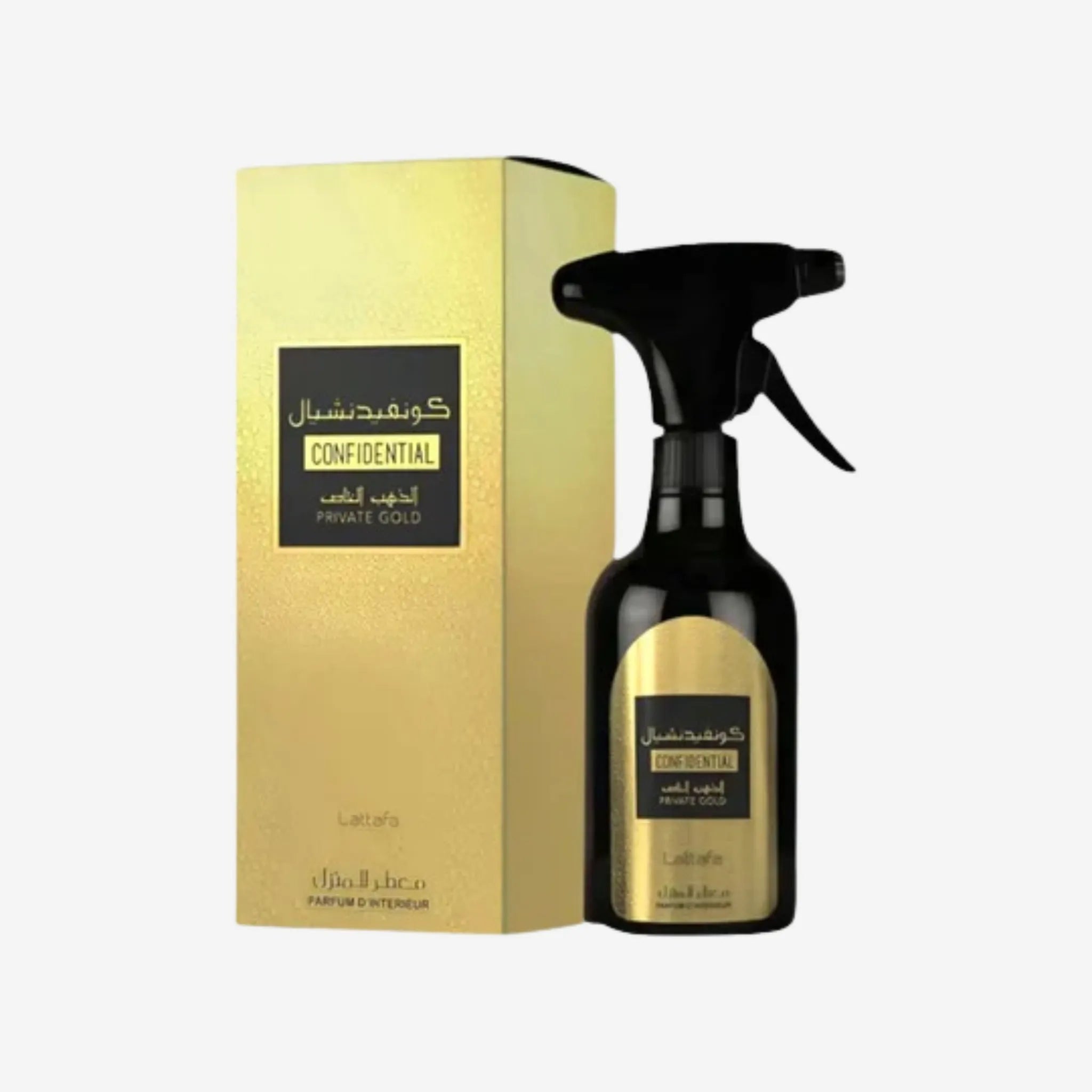 Confidential Private Gold Room & Fabric Spray by Lattafa