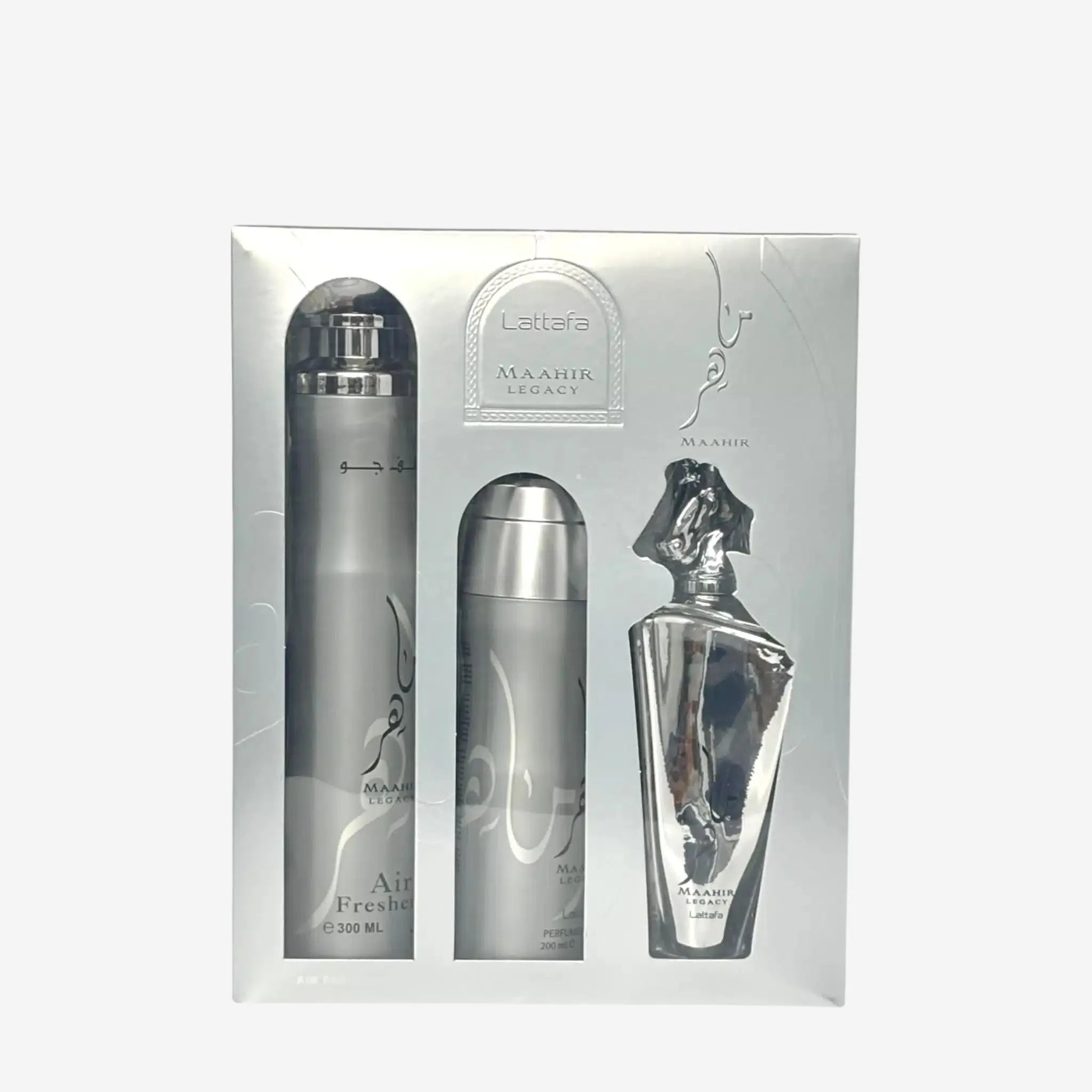Maahir Legacy 3 Piece Gift Set Bundle by Lattafa